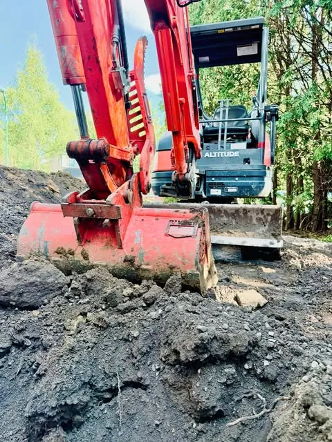 Excavation à la mini-pelle Kubota